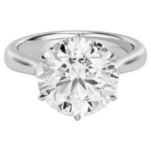 Exceptional GIA Certified 5.70 Carat Round Cut Diamond D Color VVS1 Clarity