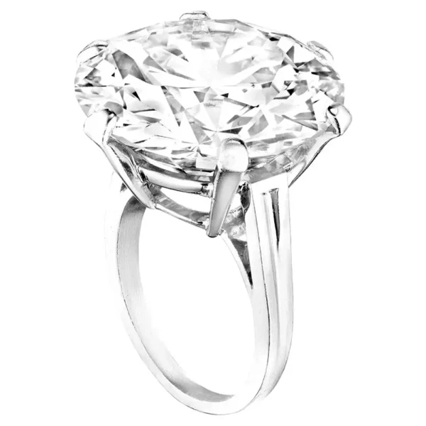 EXCEPTIONAL GIA Certified 7 Carat Round Cut Diamond Platinum Ring FLAWLESS