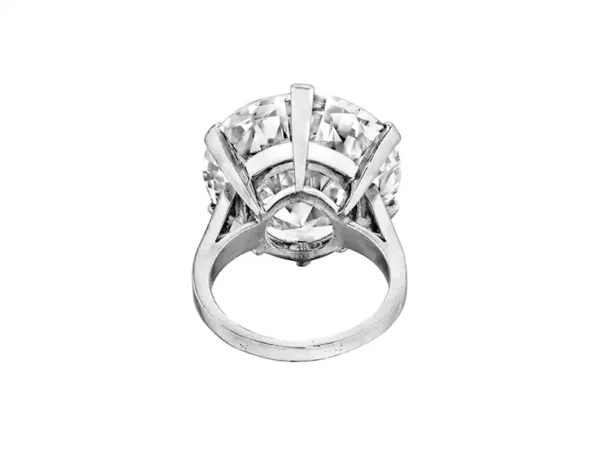 EXCEPTIONAL GIA Certified 7 Carat Round Cut Diamond Platinum Ring FLAWLESS