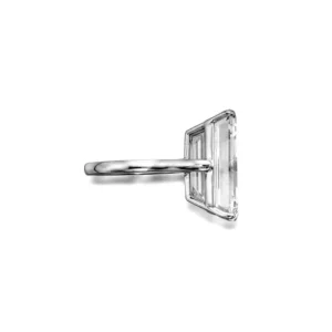 GIA Cetified 11.26 Carat Emerald Cut Diamond Platinum Ring