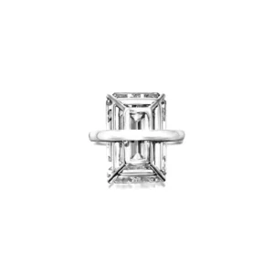 GIA Cetified 11.26 Carat Emerald Cut Diamond Platinum Ring