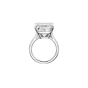 GIA Cetified 11.26 Carat Emerald Cut Diamond Platinum Ring