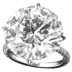 GIA Certified 10 Carat G Color Round Diamond Platinum Ring