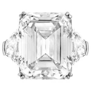 FLAWLESS GIA Certified 7.41 Ct. Emerald Cut Diamond Platinum Ring 8 FLAWLESS GIA Certified 7.41 Ct. Emerald Cut Diamond Platinum Ring