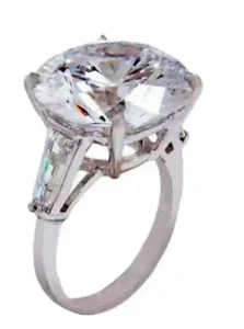 GIA Certified 10 Carat Round Cut Diamond Ring D Color Flawless Type IIA
