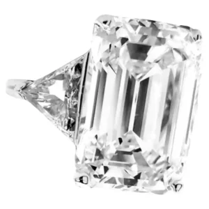 GIA Certified 10 Carat Emerald Cut Diamond Platinum Engagement Ring