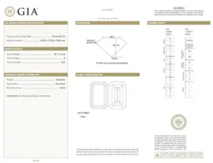 GIA Certified 10 Carat Emerald Cut Diamond Platinum Engagement Ring