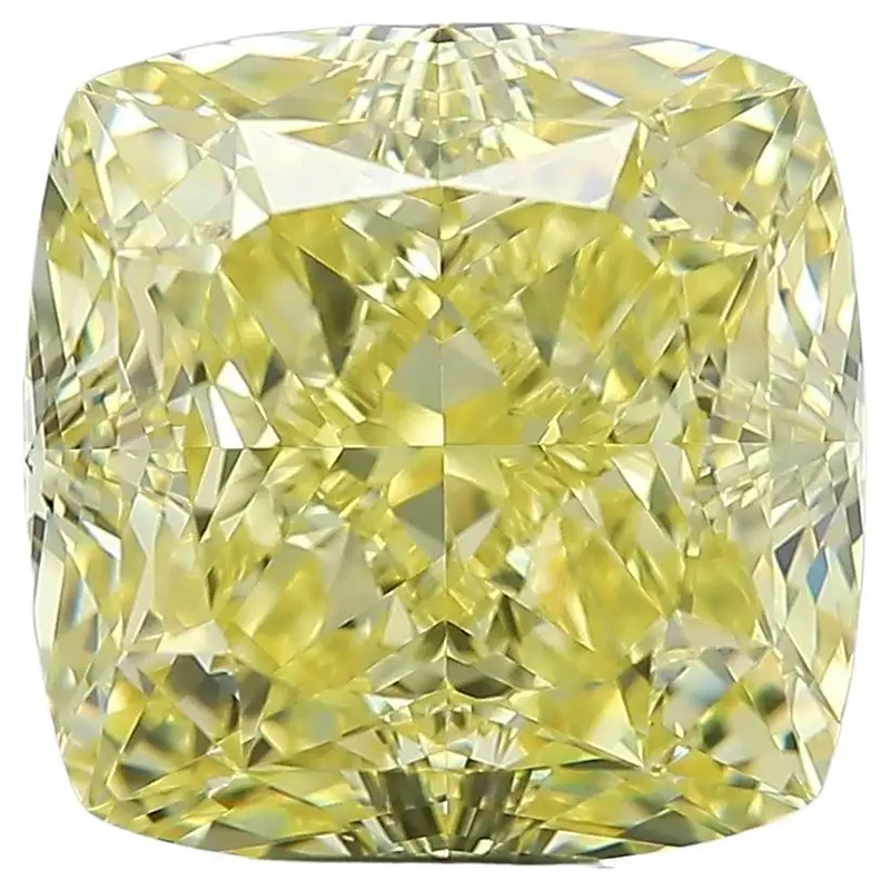 GIA Certified Cushion Cut IF Clarity Fancy Intense Yellow 10.09 Carat Diamond 1 GIA Certified Cushion Cut IF Clarity Fancy Intense Yellow 10.09 Carat Diamond