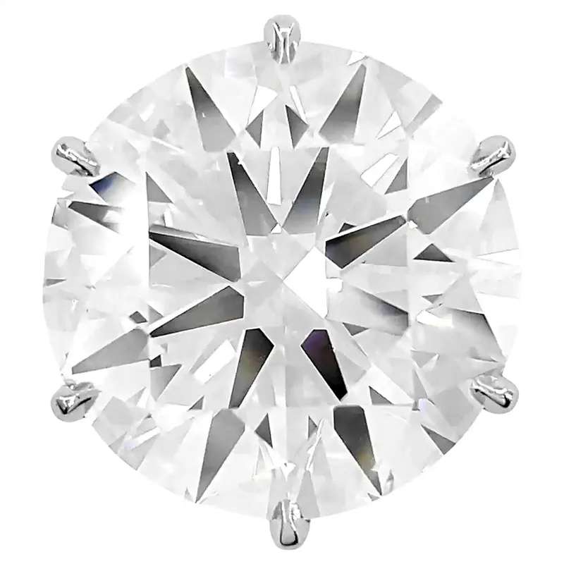GIA Certified 10 Carat Round Brilliant Diamond Platinum Ring 1 GIA Certified 10 Carat Round Brilliant Diamond Platinum Ring