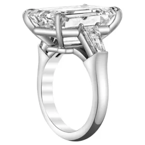 GIA Certified 8.01 Emerald Cut Diamond VVS2 Clarity Engagement Ring in Platinum