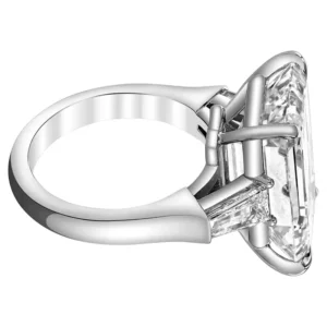 GIA Certified 8.01 Emerald Cut Diamond VVS2 Clarity Engagement Ring in Platinum