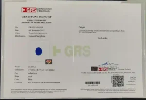 Gublin Certified 26.88ct Unheated Blue Star Sapphire & 7.41ct Diamond Necklace