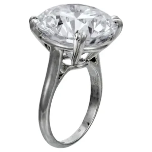 GIA Certified 8.07 Carat Round Cut Diamond D Color Flawless Clarity Ring