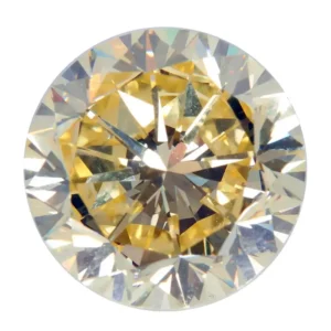 Natural Fancy Intense Yellow Diamond 22.77 Carat Platinum Ring