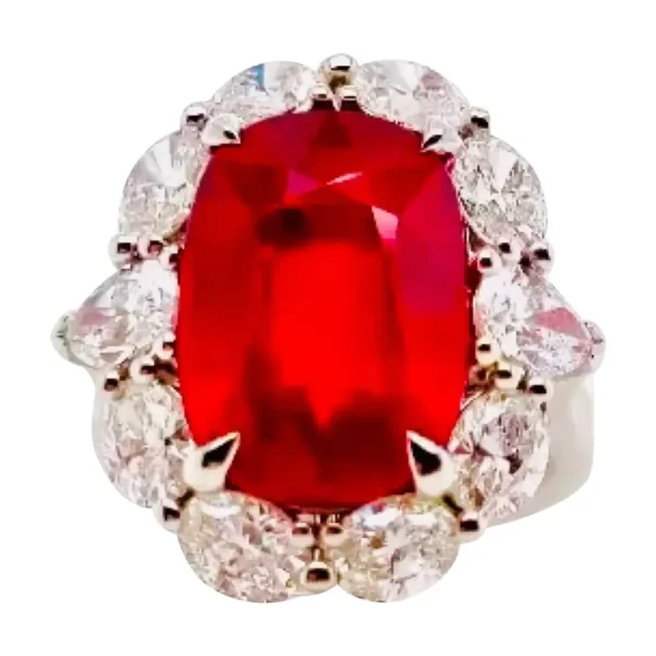 Emilio Jewelry Certified 10.00 Carat No Heat Pigeons Blood Museum Quality Ruby
