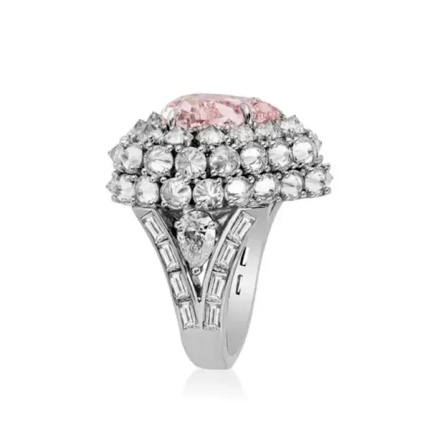 GIA Certified 7.0 Carat Heart Shape Pink Diamond Cocktail Ring