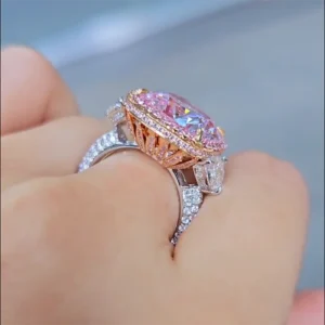 Emilio Jewelry Gia Certified 12.00 Carat Pink Diamond Ring 7 Emilio Jewelry Gia Certified 12.00 Carat Pink Diamond Ring