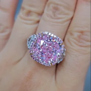 Emilio Jewelry Gia Certified 12.00 Carat Pink Diamond Ring 6 Emilio Jewelry Gia Certified 12.00 Carat Pink Diamond Ring