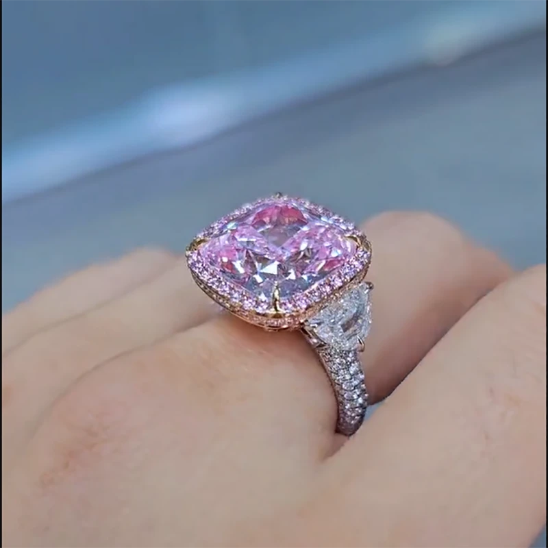 Emilio Jewelry Gia Certified 12.00 Carat Pink Diamond Ring 1 Emilio Jewelry Gia Certified 12.00 Carat Pink Diamond Ring