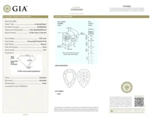 GIA Certified 5.05 Carat Fancy Pear Brilliant Cut Light Purplish Pink Diamond