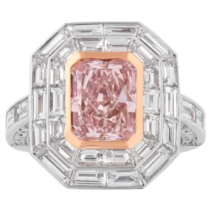 Natural Fancy Pink Diamond Ring, 3.06 carats