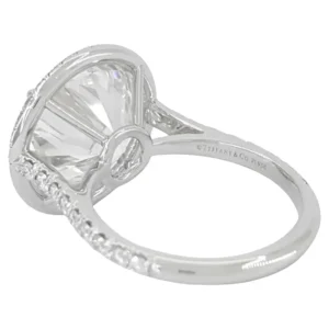 Tiffany & Co. Soleste 8 Ct. Round Brilliant Cut Diamond Halo Engagement Ring