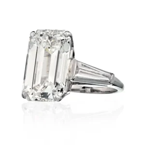 11.89 Carat Emerald Cut Diamond I/VS1 GIA Platinum Engagement Ring