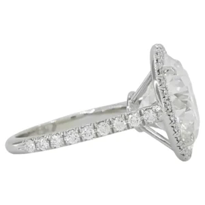 Tiffany & Co. Soleste 8 Ct. Round Brilliant Cut Diamond Halo Engagement Ring