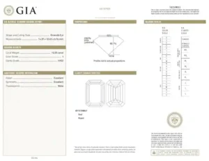 GIA Certified 10 Carat Emerald Cut Diamond Engagement Platinum Ring