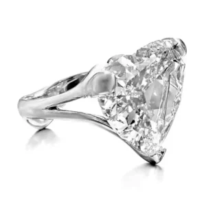 GIA Certified 10 Carat Heart Cut Diamond Engagement Ring in Platinum