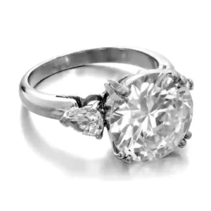 GIA Certifed 6 Carat Round Brilliant Cut Engagement Platinum Ring D FLAWLESS