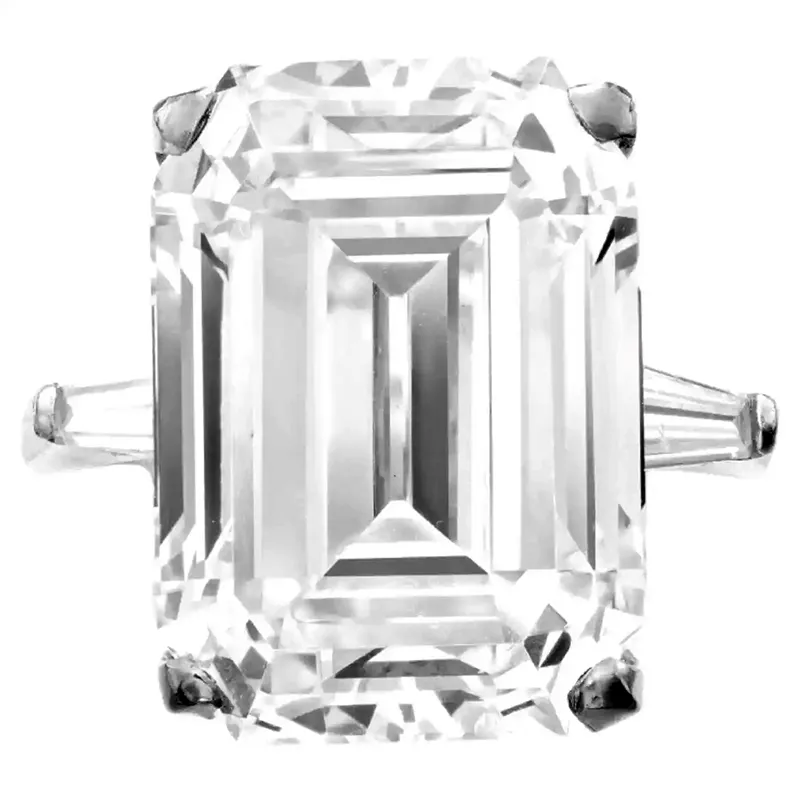 Rare GIA Certifed 10 Carat Emerald Cut Engagement Platinum Ring 2 GIA Certifed 10 Carat Emerald Cut Engagement Platinum Ring