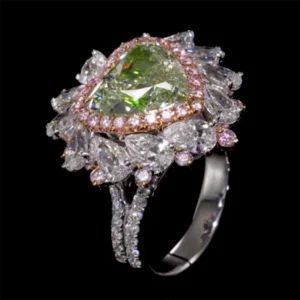 Emilio Jewelry GIA Certified Natural 6.00 Carat Intense Green Diamond Ring