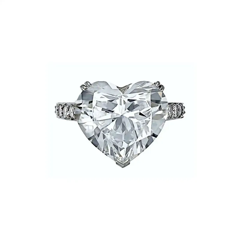 11.02-Carat Heart-Shaped Diamond Ring D Color Internally Flawless Type IIA 3 11.02-Carat Heart-Shaped Diamond Ring D Color Internally Flawless Type IIA