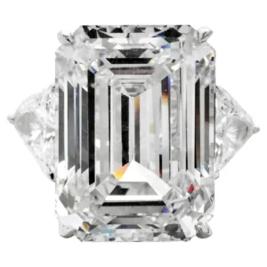 TYPE 2A Golconda Type 10 Carat Emerald Cut Diamond Ring