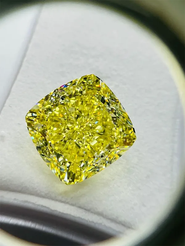 Emilio Jewelry 20.00 Carat Gia Certified Fancy Intense Yellow Diamond 4 Emilio Jewelry 20.00 Carat Gia Certified Fancy Intense Yellow Diamond
