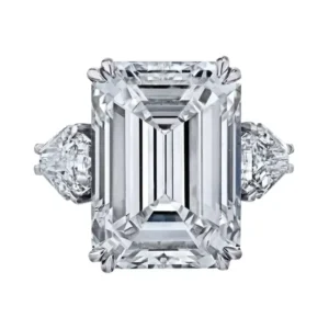 GIA Certified 20 Carat Emerald Cut Diamond Engagement Ring 4 GIA Certified 20 Carat Emerald Cut Diamond Engagement Ring