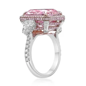Emilio Jewelry Gia Certified 14.65 Carat Pinkish Brown Diamond Ring