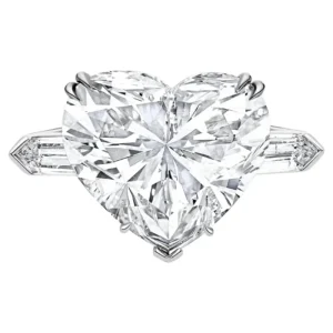 GIA Certified 18.95 Carat Internally Flawless Type II-A Heart-Cut Diamond Ring