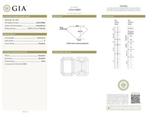 A Masterpiece of Rarity and Radiance 15 carat Flawless Emerald Cut Diamond Ring