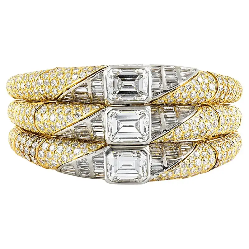 Vintage 1980s Bvlgari Diamond Bracelet 1 Vintage 1980s Bvlgari Diamond Bracelet