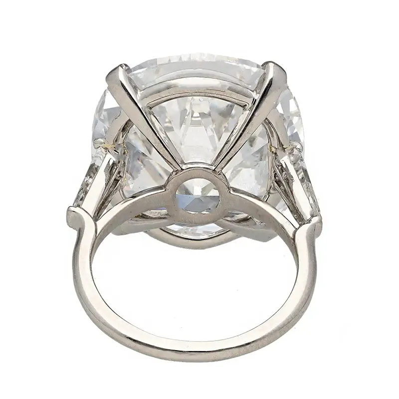 21.35 CTS Cushion Shaped Diamond Ring 4 21.35 CTS Cushion Shaped Diamond Ring