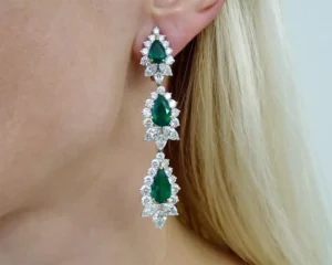 Spectra Fine Jewelry Colombian Emerald Demi Parure Suite