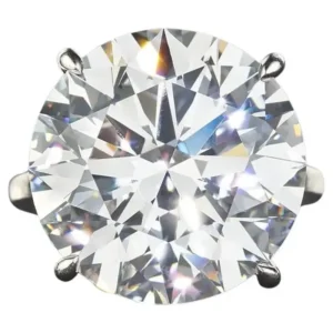 GIA Certified 10.26 Carat Round Cut Diamond Engagement Ring TYPE 2A