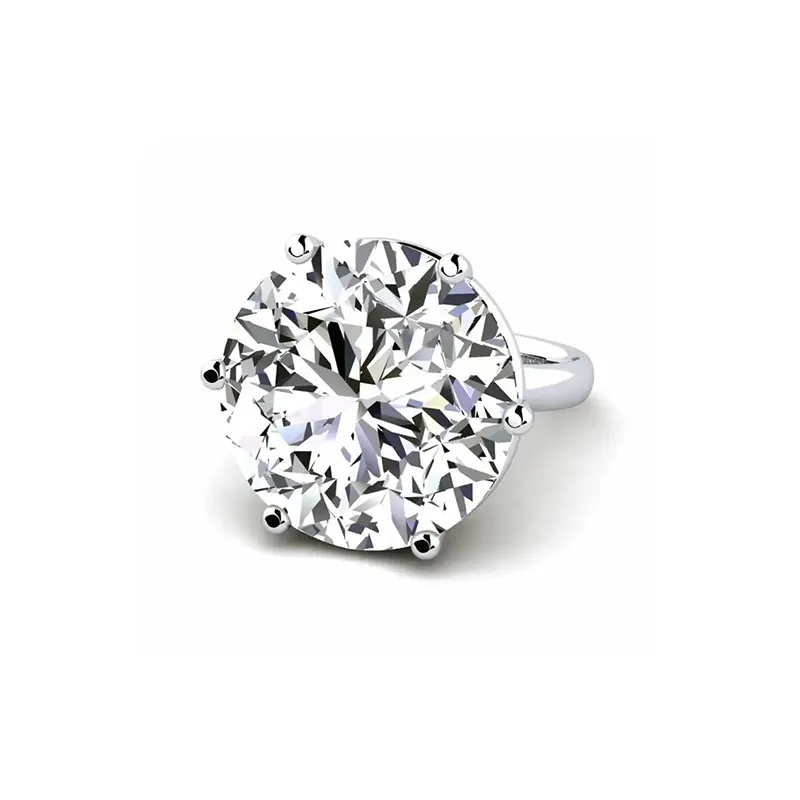 18.84-Carat Round Brilliant Cut Diamond Ring Type IIA F Color VVS1 Clarity 4 18.84-Carat Round Brilliant Cut Diamond Ring Type IIA F Color, VVS1 Clarity