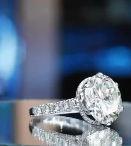 GIA Certified 8.00 Carat E/VVS2 Triple XXX Round Brillant Shape Diamond Ring