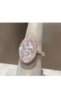 GIA Certified 8.50 Carat D/VVS1 Oval Shape Diamond 18K Gold Ring