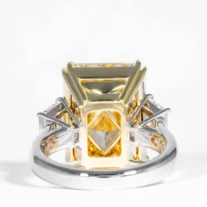 Shreve Crump & Low GIA Certified 17.01 Carat Fancy Yellow Radiant Diamond Ring