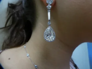 29.28 Carat GIA Certified Pear Shape Diamond Earrings