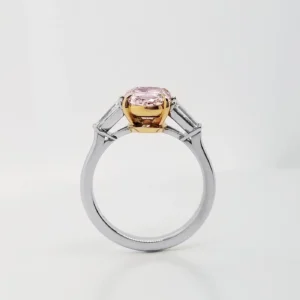 SCARSELLI 2 Carat Fancy Purple Pink Diamond Solitaire Ring GIA